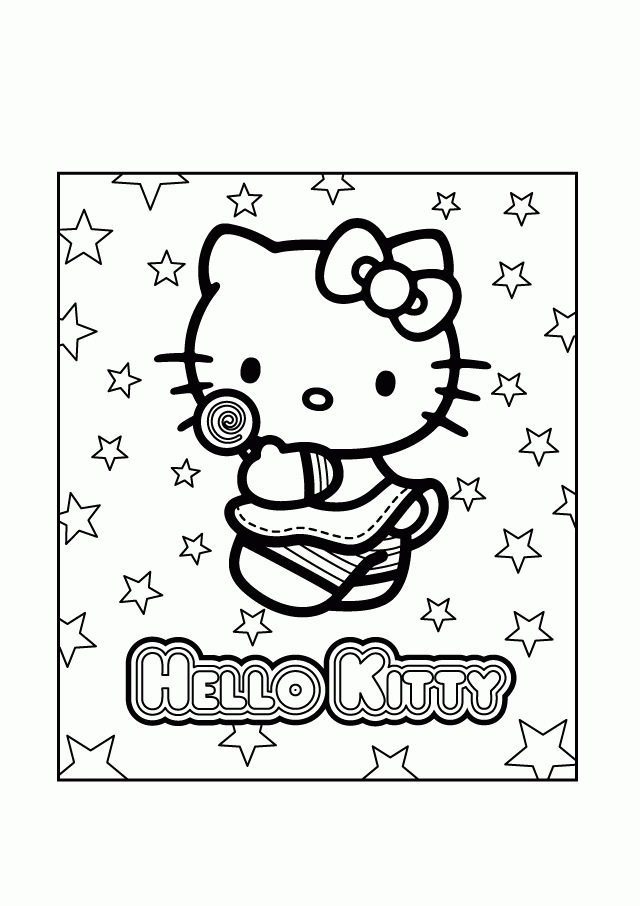 Hello Kitty Coloring Pages Printable
