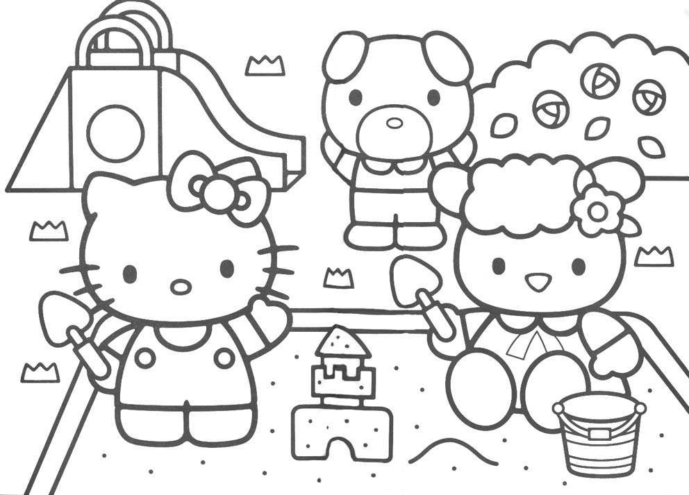 Free Printable Hello Kitty Coloring Pages Coloring Home