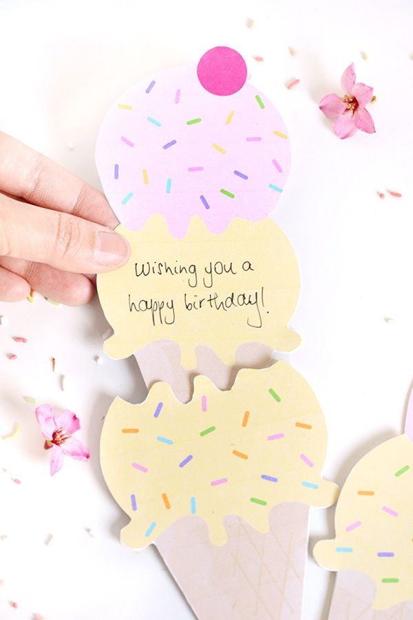 free homemade birthday cards free printable