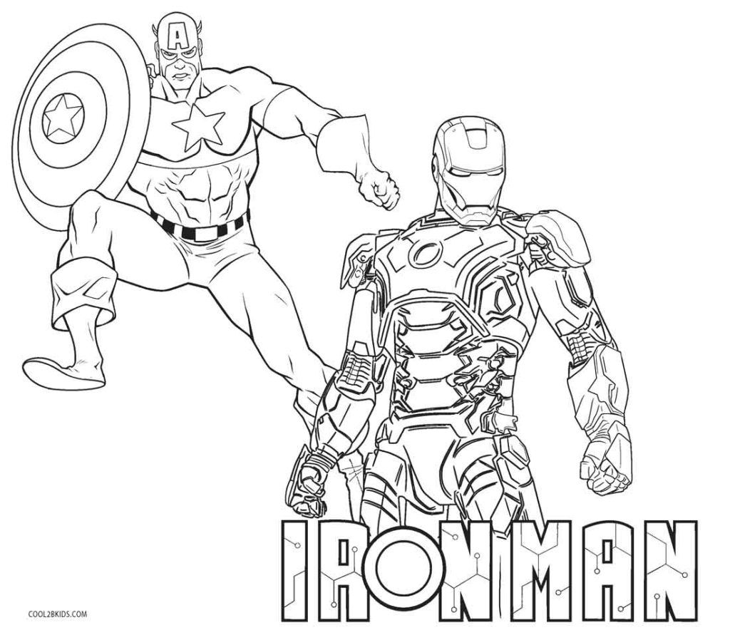Free Printable Iron Man Coloring Pages For Kids Cool2bkids Avengers 