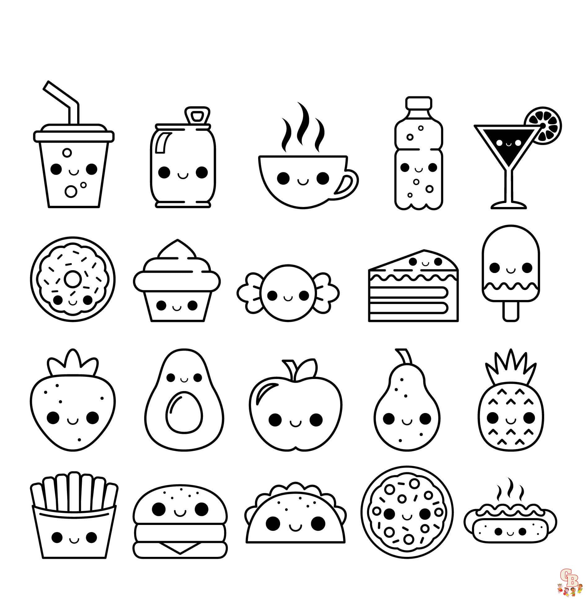 food coloring pages small