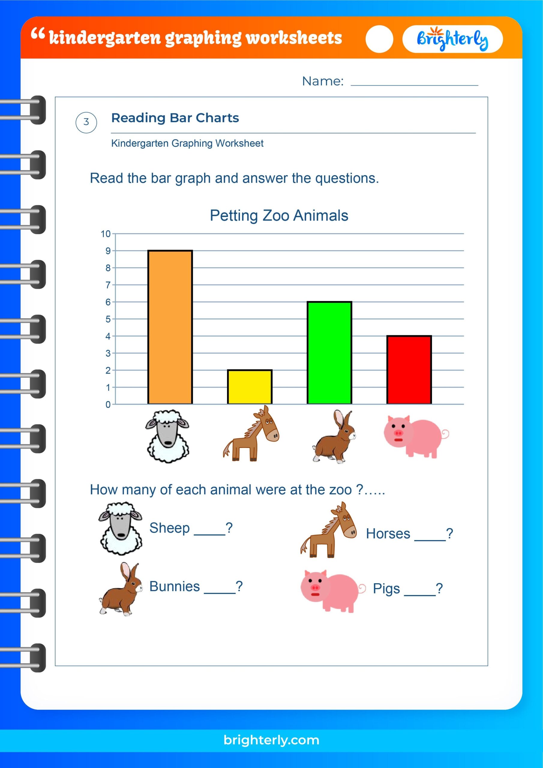 Free Printable Kindergarten Graphing Worksheets PDFs 