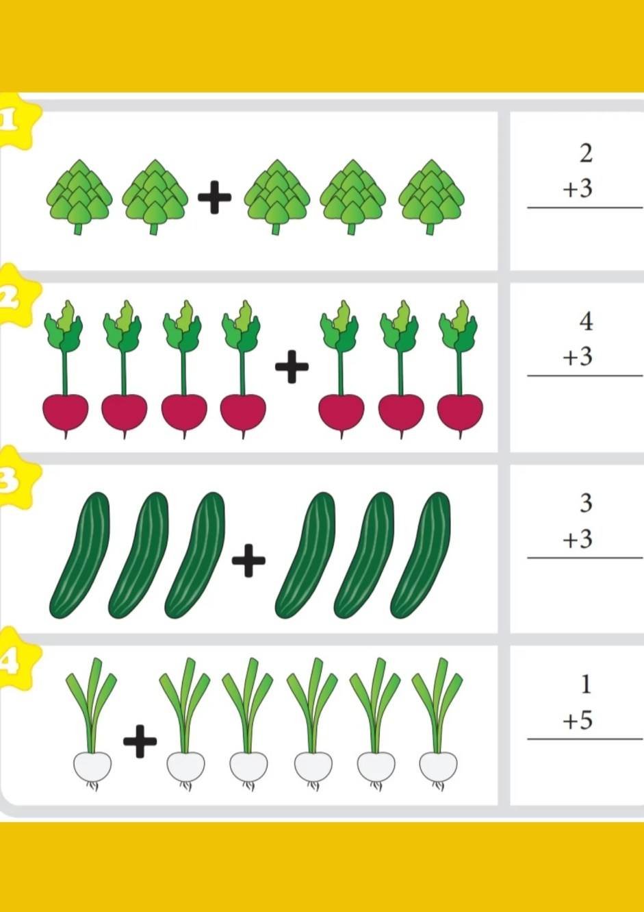 math worksheet for kindergarten