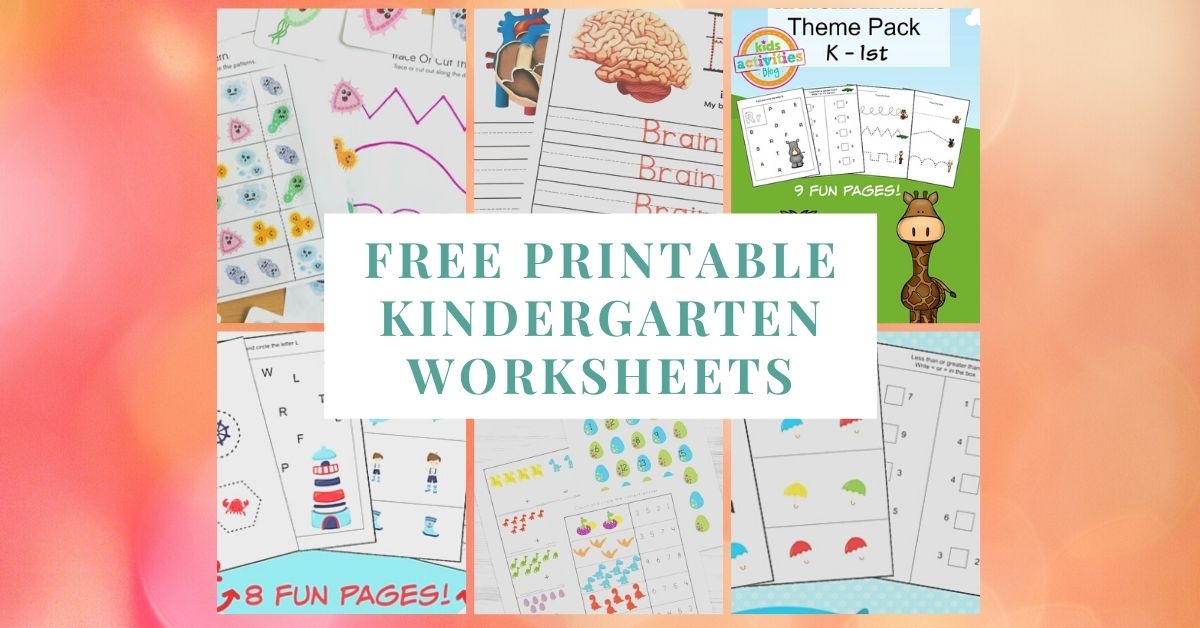 free printable kindergarten worksheets