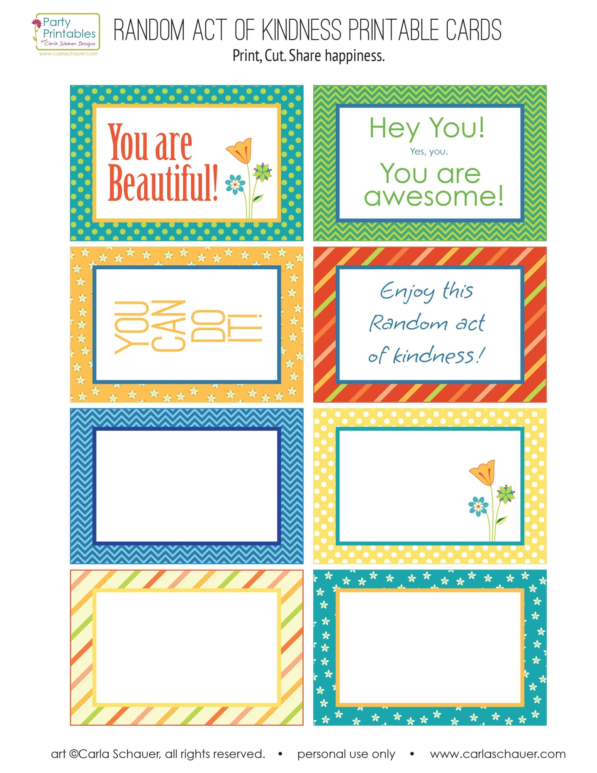 Free Printable Kindness Cards
