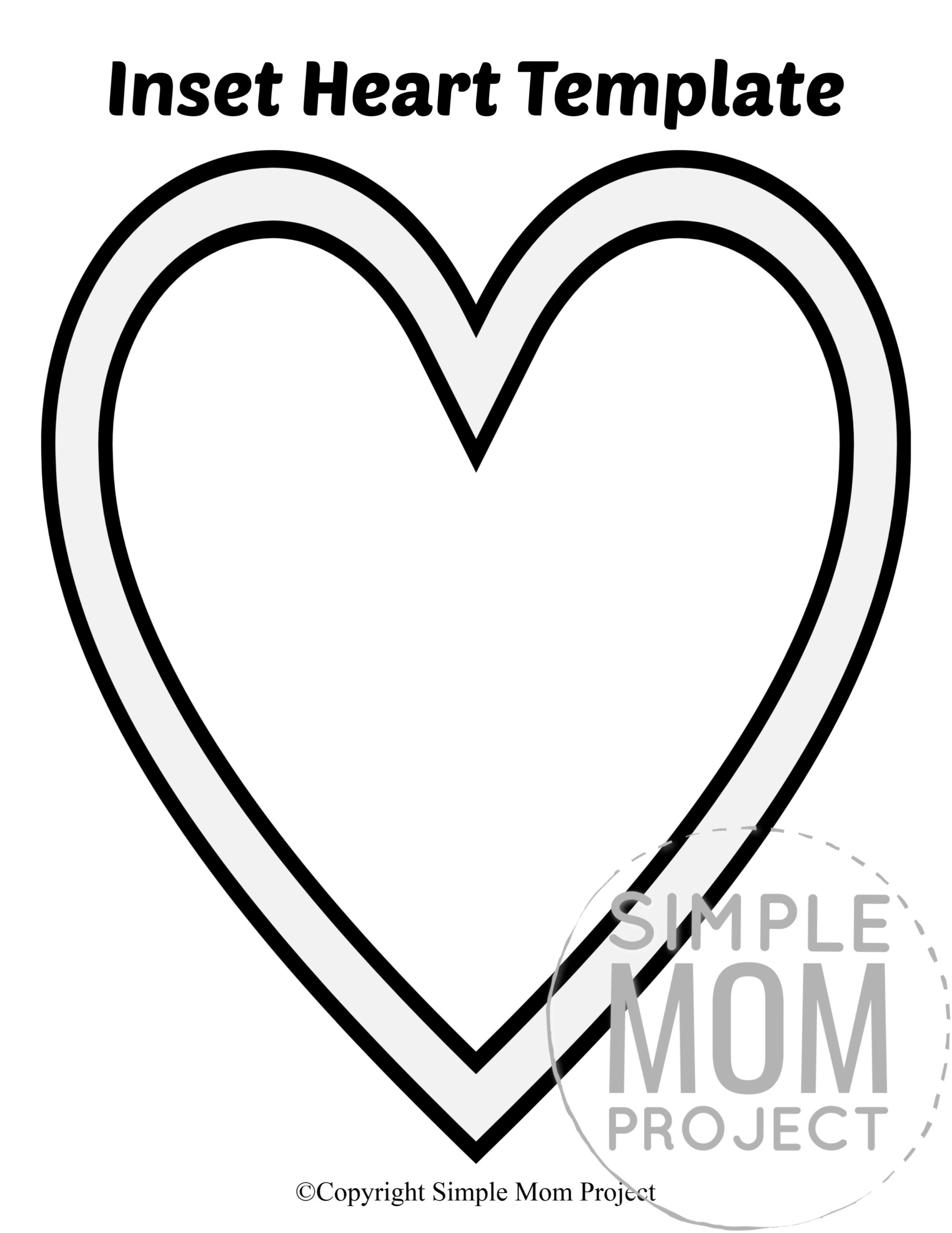 free printable heart shape templates