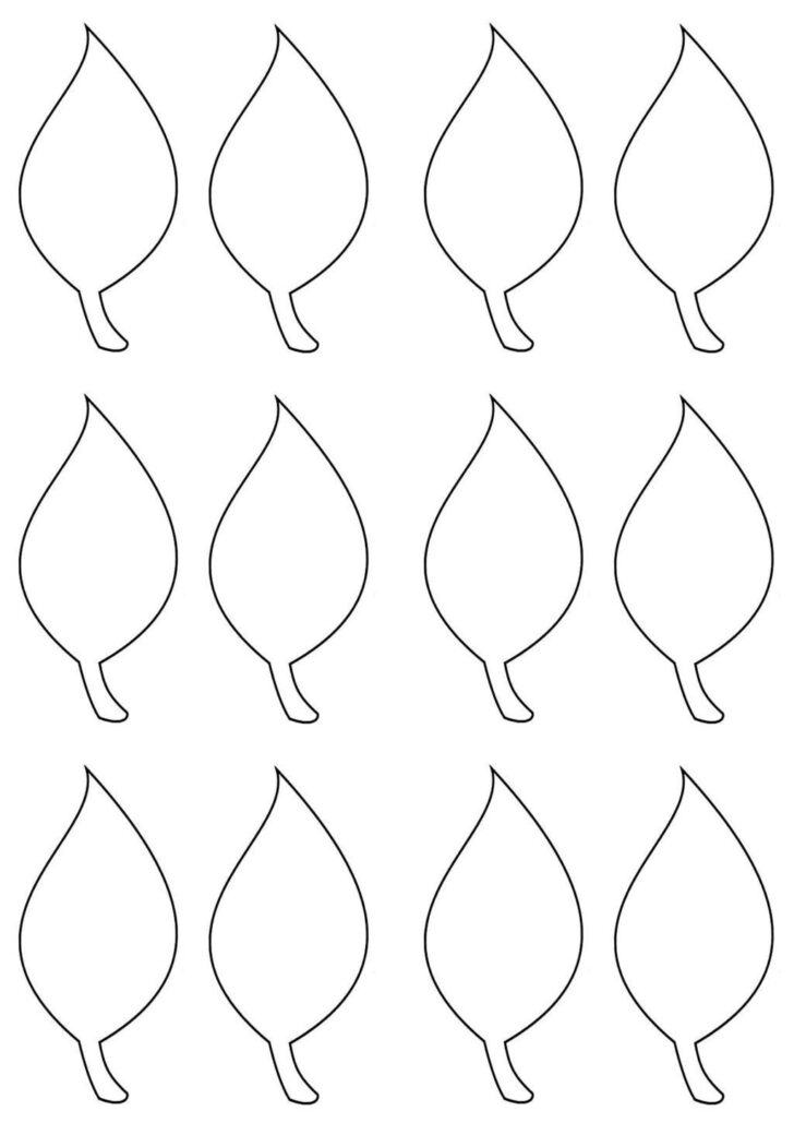 tree printable with leaves