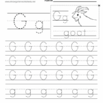 Free Printable Letter G Writing Practice Worksheet For Kindergarten