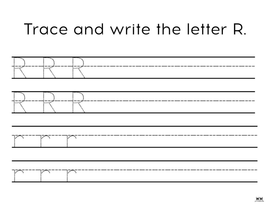 Free Printable Letter R Tracing Worksheets Infoupdate