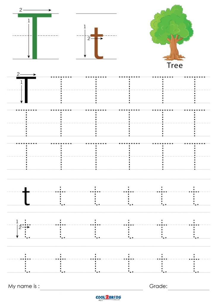letter trace worksheet