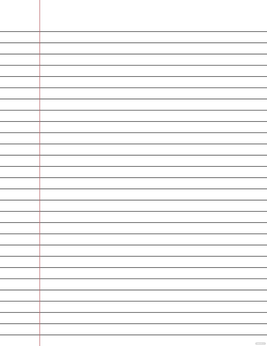 free printable composition lined 9.75x7.5 paper template