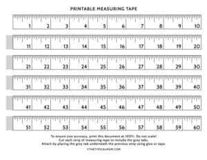 Free Printable Measuring Tape PDF Measuring Tape Printable
