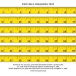 Free Printable Measuring Tape PDF Measuring Tape Printable