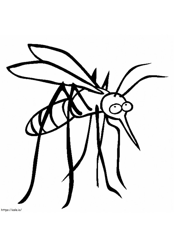 Free Printable Mosquito Coloring Page