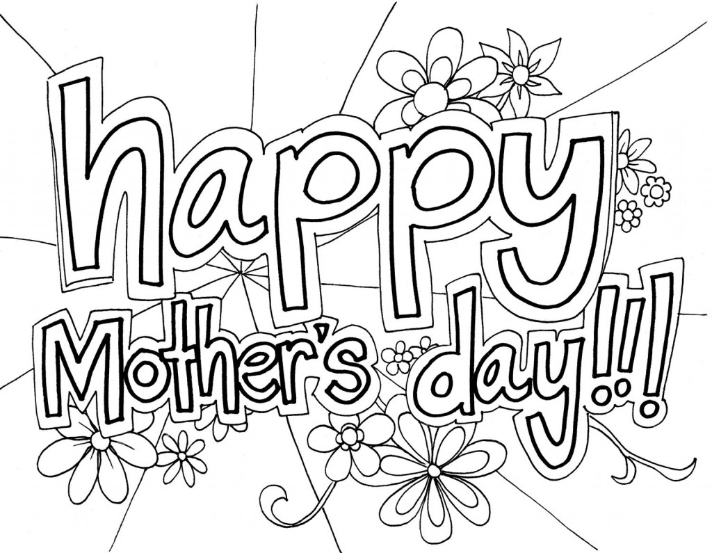 Mother's Day Coloring Pages