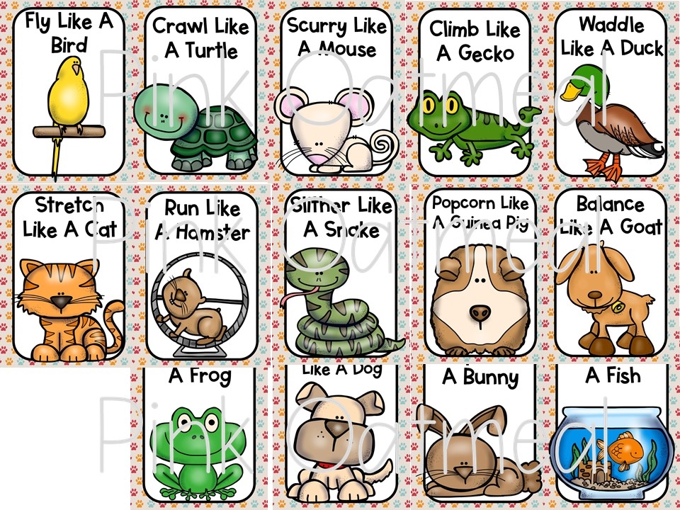 Free Printable Movement Cards Printable Online