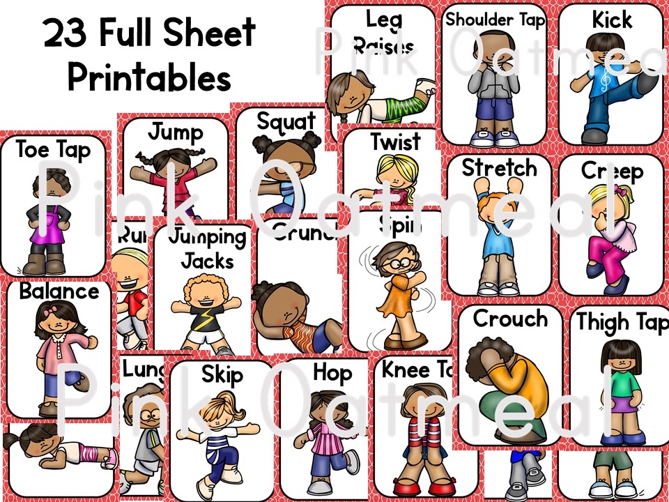 Free Printable Movement Cards Printable Online