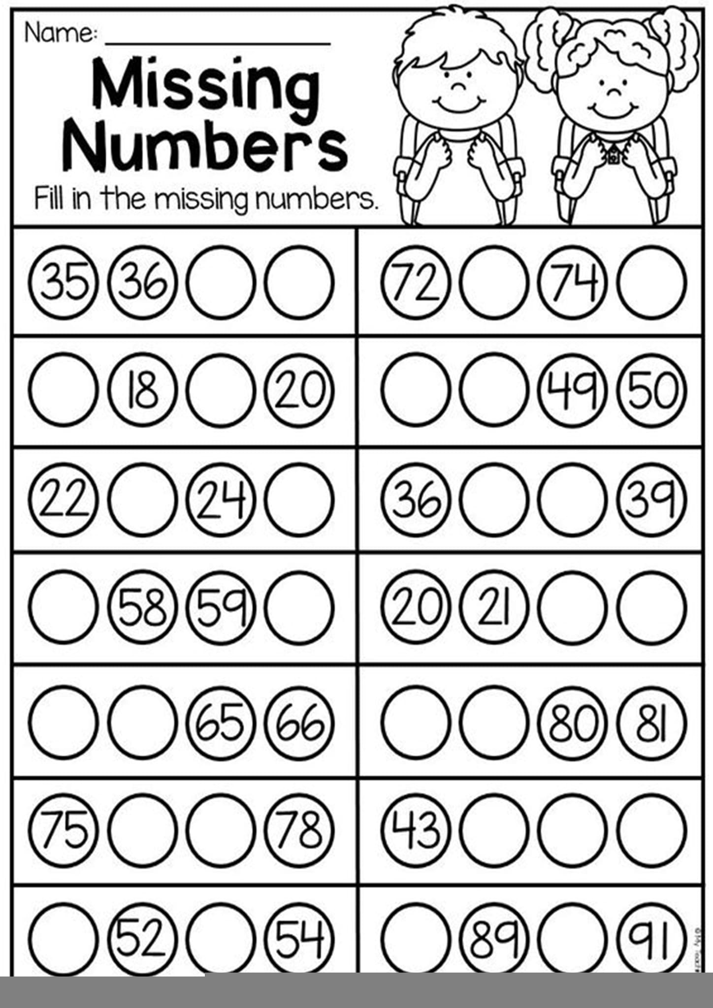 Free Printable Number Worksheets Printable Worksheets