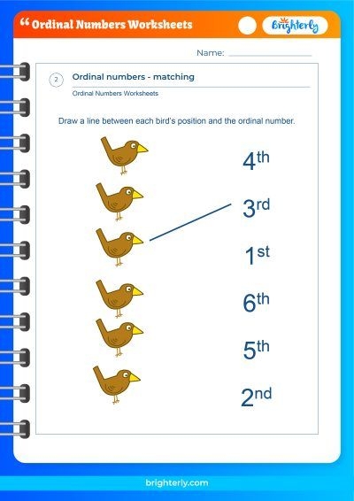 Free Printable Ordinal Numbers Worksheets For Kids PDFs 