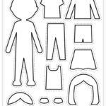 Free Printable Paper Doll Coloring Page Pjs And Paint