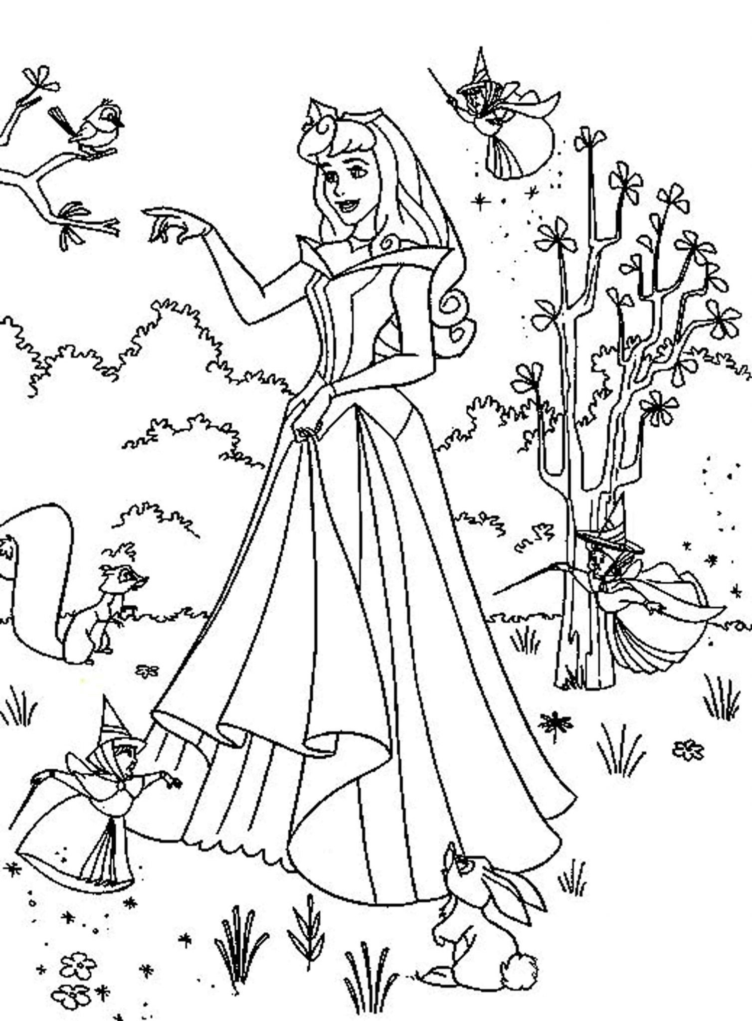 free princess coloring pages printable