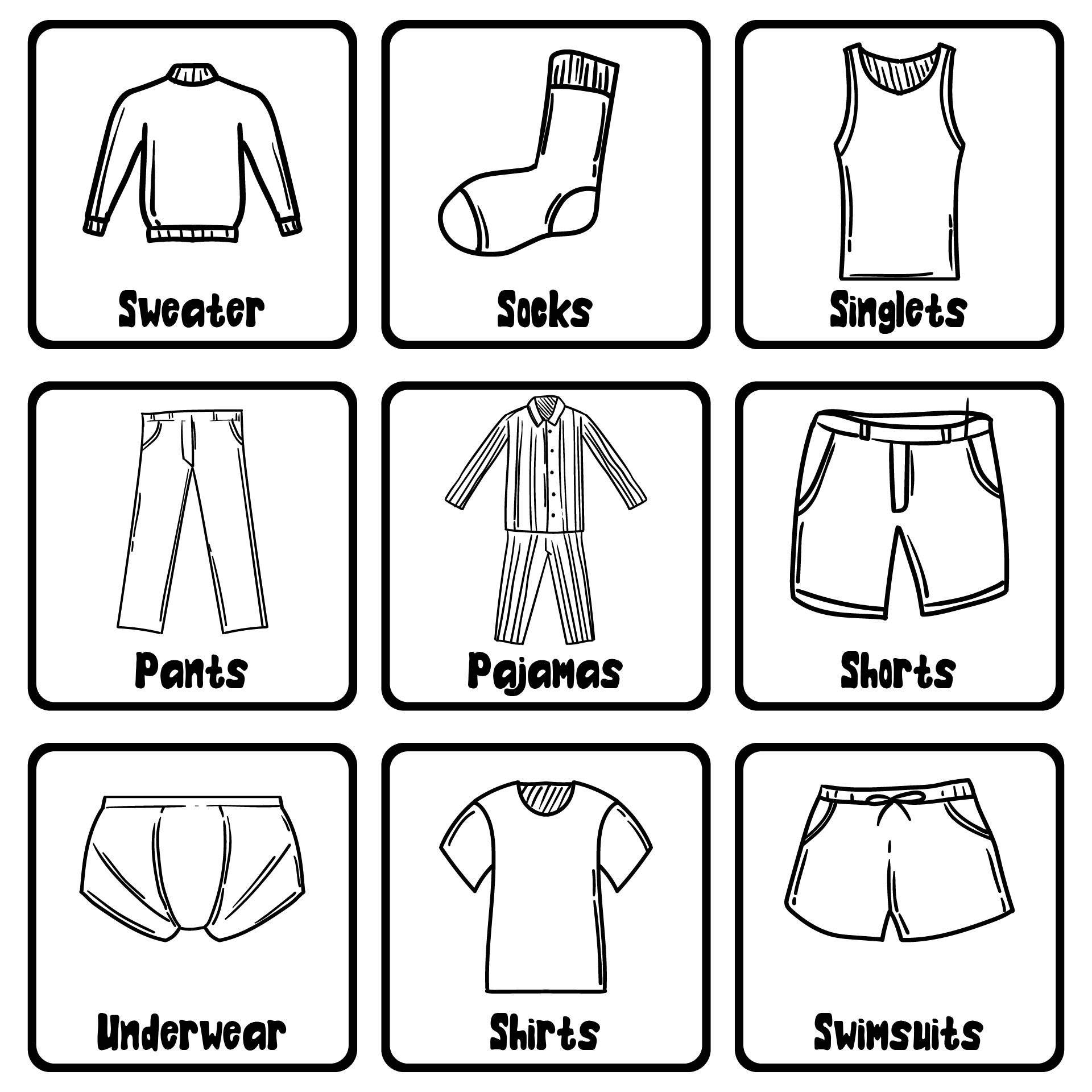 Free Printable Printable Clothing Drawer Labels Printable Templates 