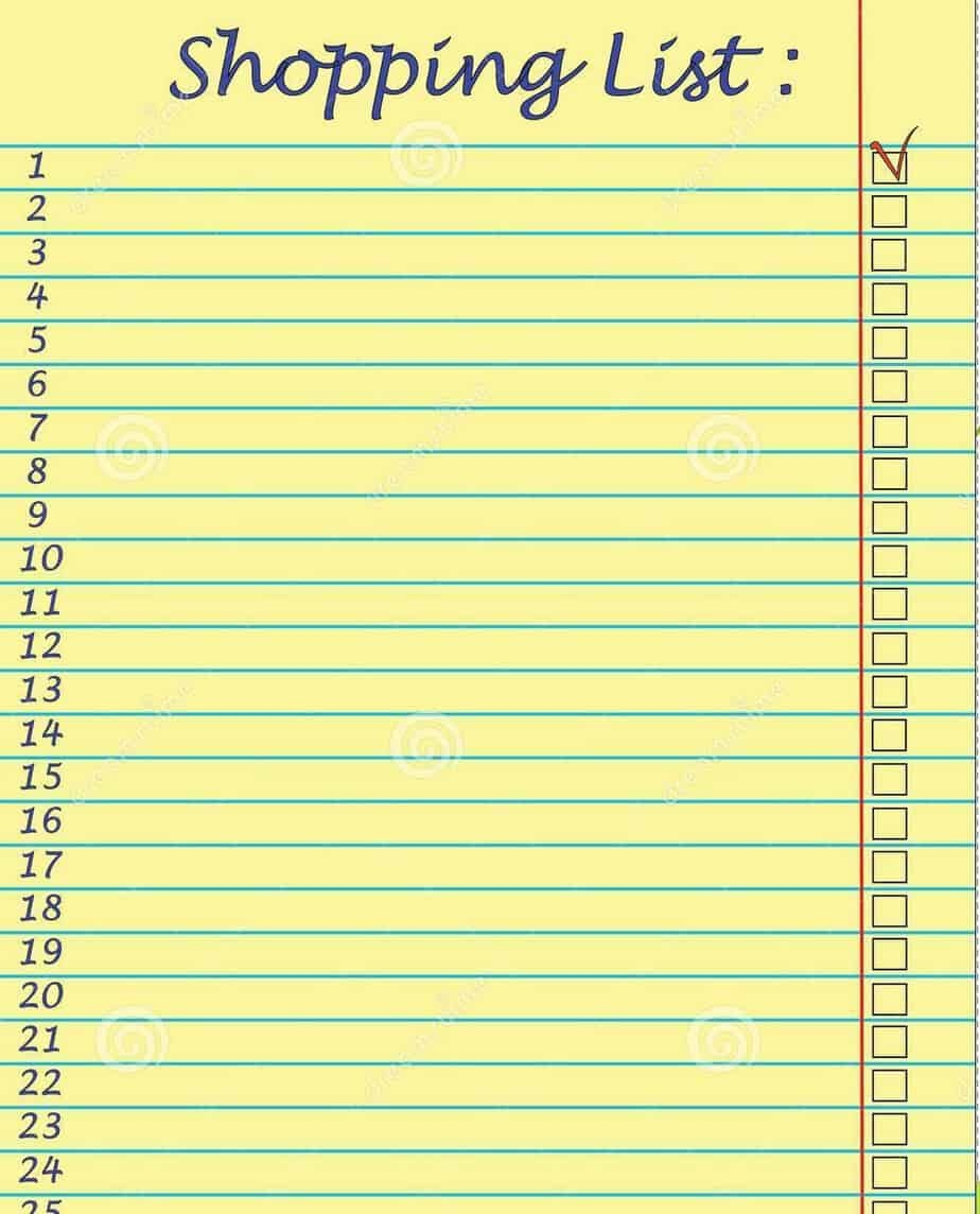 Free Printable Shopping List Template Farrah Printable