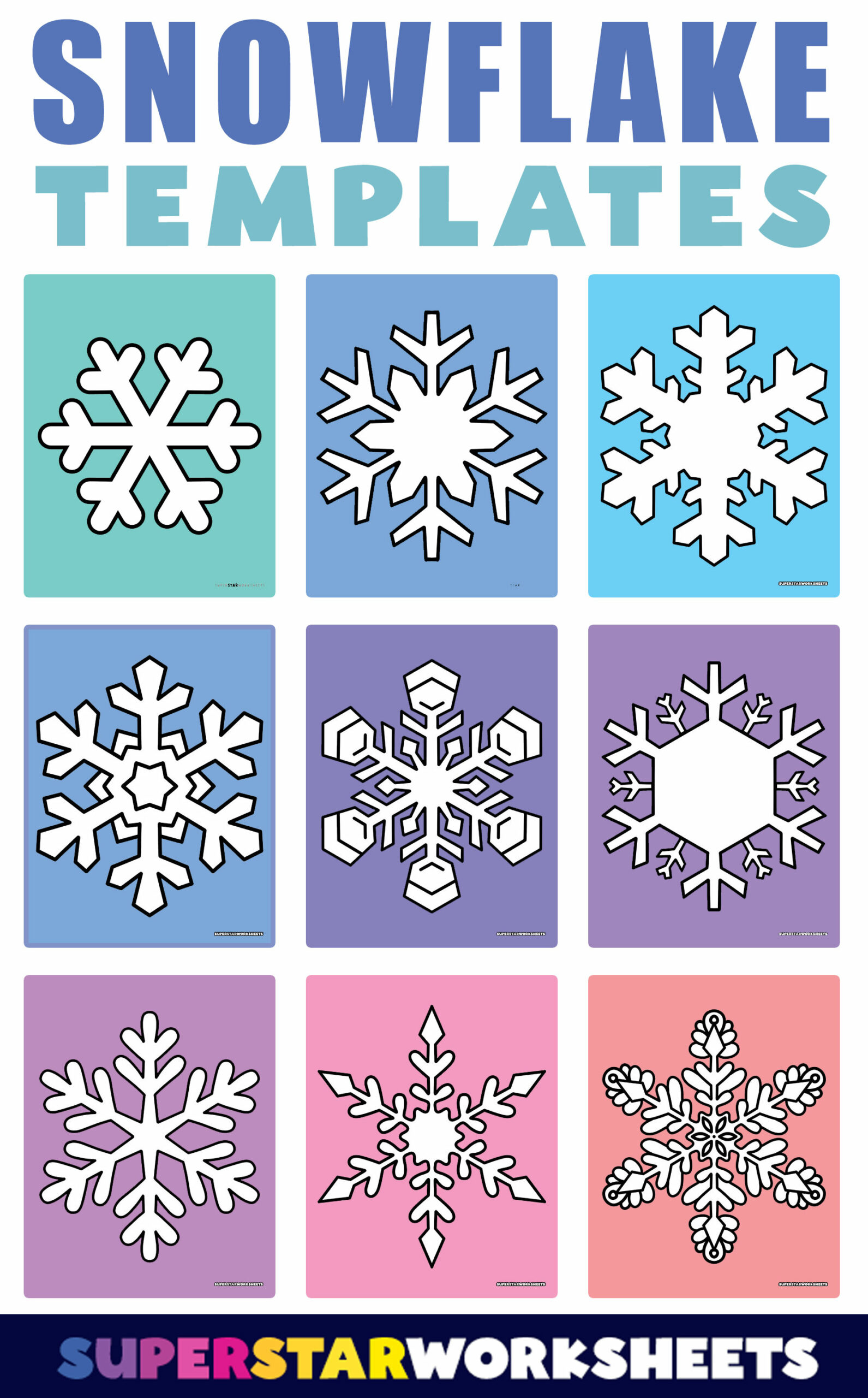 free printable snowflake templates