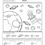 Free Printable Space Counting Worksheet
