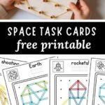 Free Printable Space Geoboard Task Cards Montessori Activities