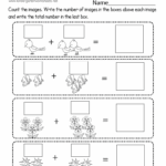 Free Printable Spring Addition Worksheet For Kindergarten