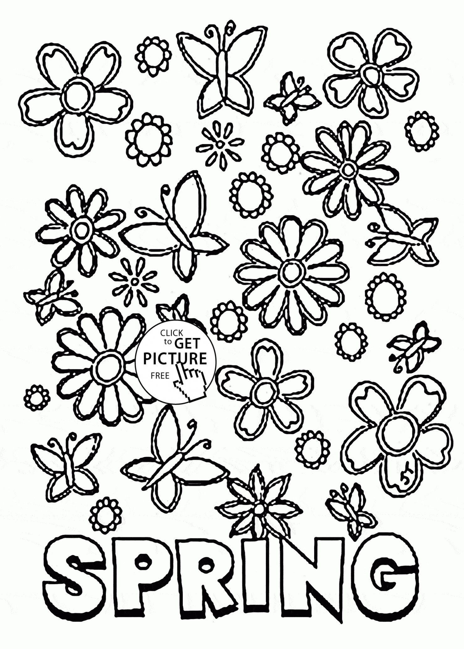 free printable spring coloring pages