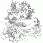 Free Printable Spring Flowers Coloring Pages Coloring Home