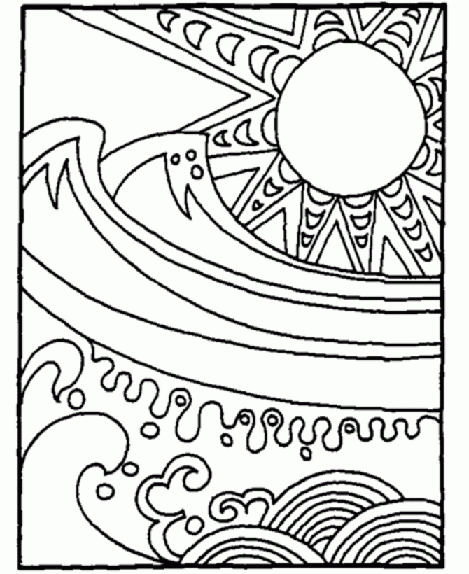 Free Printable Summer Coloring Pages Coloring Home