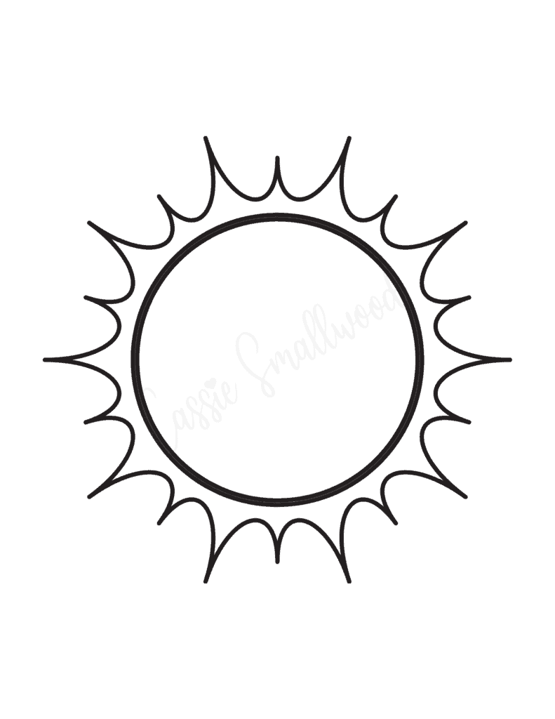 Free Printable Sun Template Printable Templates Online By Paul Printable