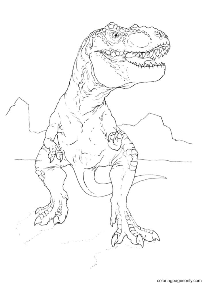 T Rex Coloring Page