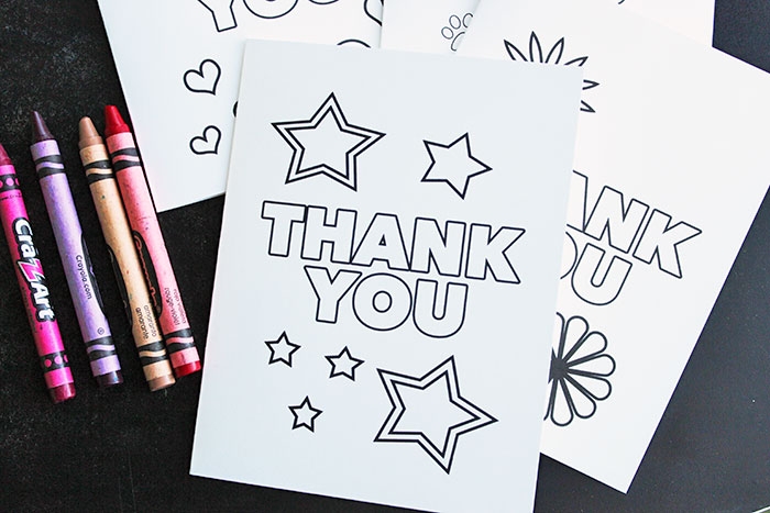 Free Printable Thank You Cards For Kids To Color Send Sunny 49 OFF