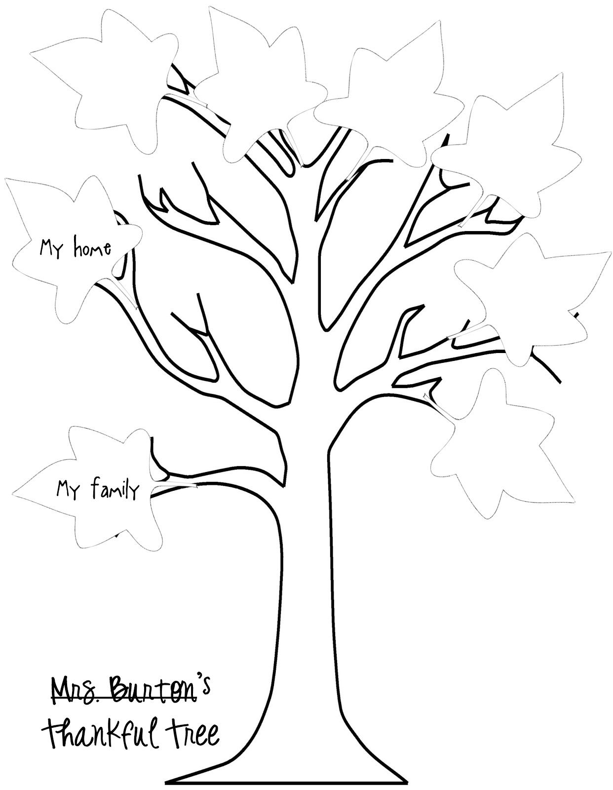 Free Printable Thankful Tree Printable Printable Word Searches