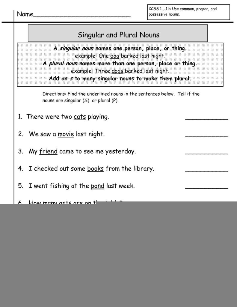 4th grade grammar worksheets