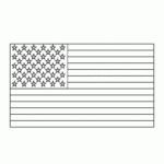 Free Printable USA Flag Coloring Page