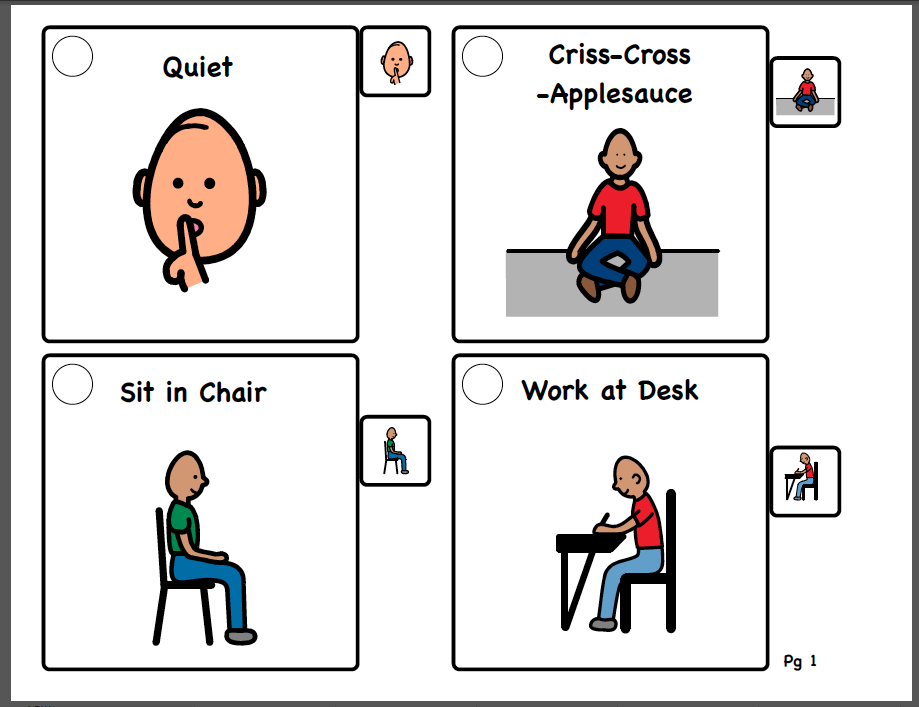 free printable cue cards for autism