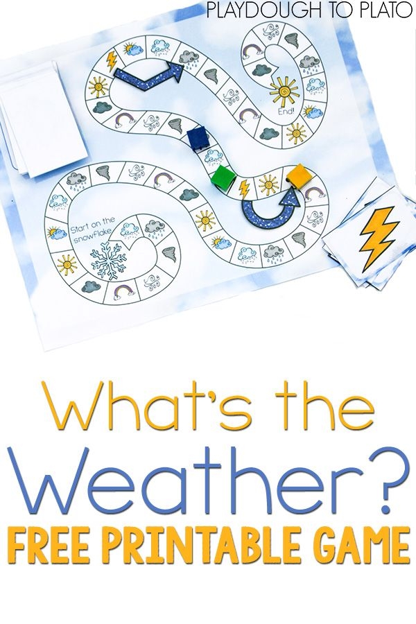 printable weather game