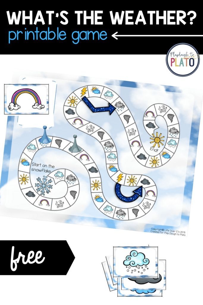 Free Printable Weather Game Weather Games Weather Vocabulary