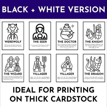 Free Printable Werewolf Game Cards Printable Template Vrogue co