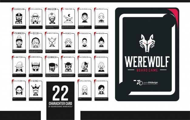 Free Printable Werewolf Game Cards Printable Template Vrogue co