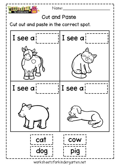 kindergarten worksheets pdf