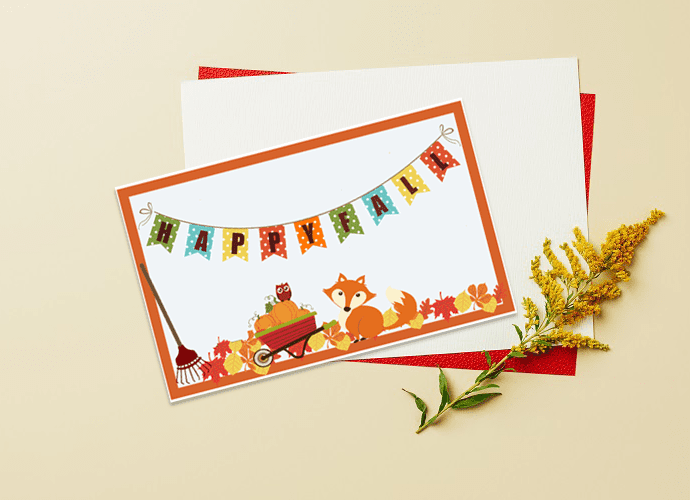 FREE Printables Fall Greeting Cards For Everyone Including Neighbors 