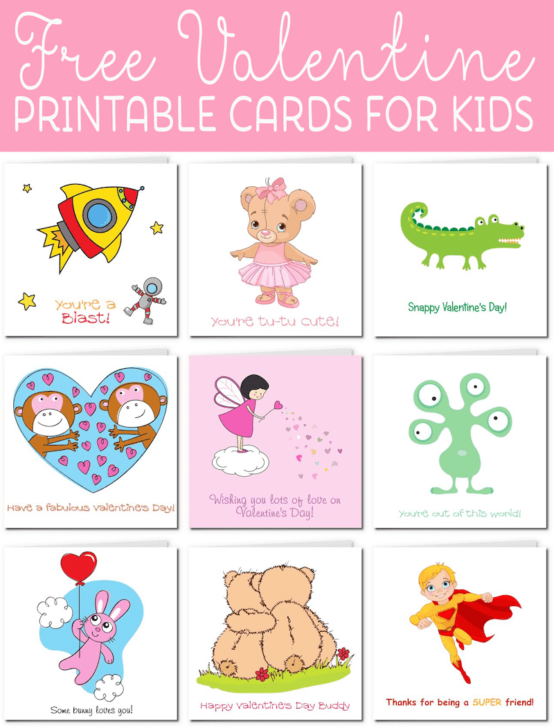 free printable cards for valentines day