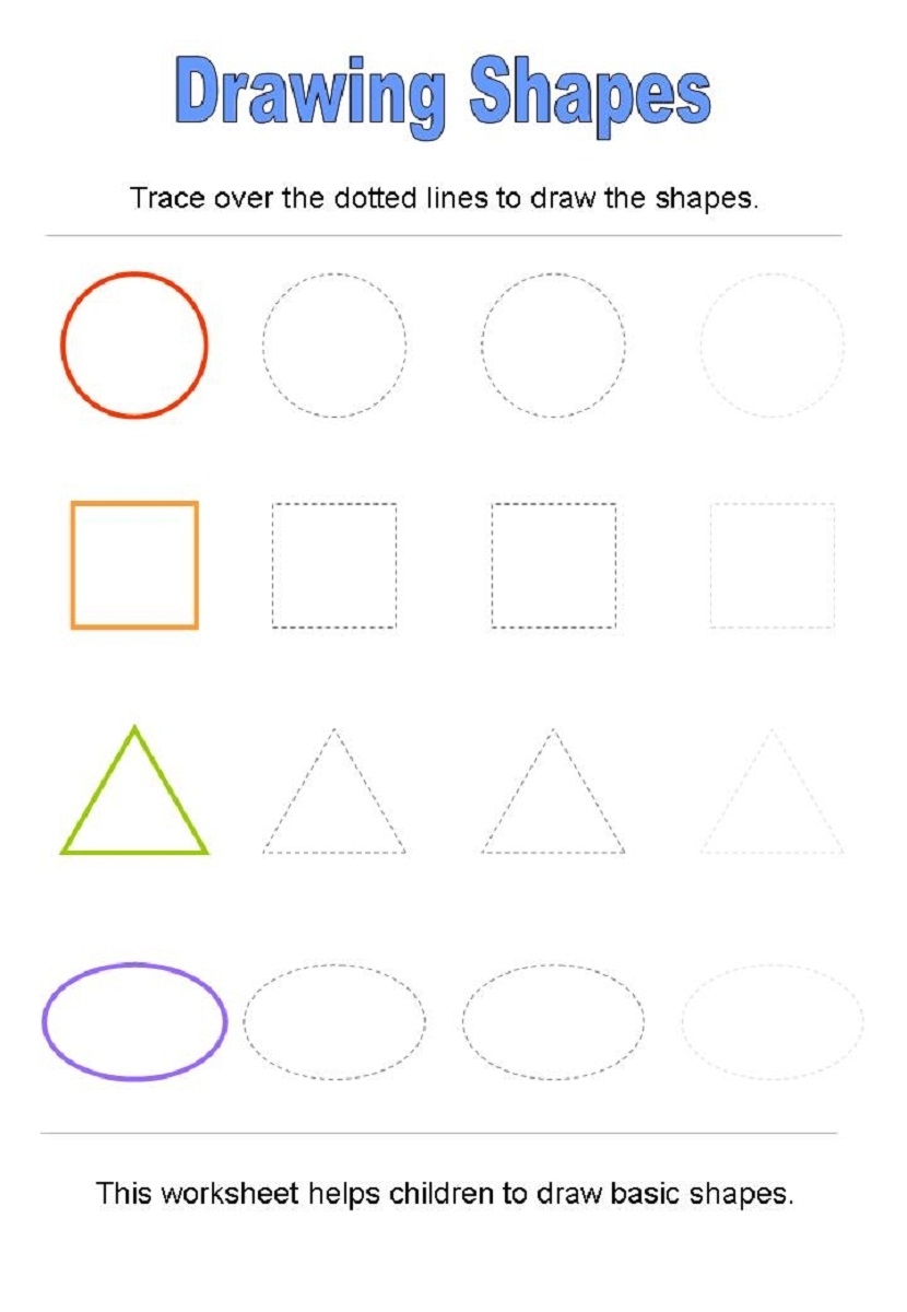 Free Shapes Worksheets Activity Shelter