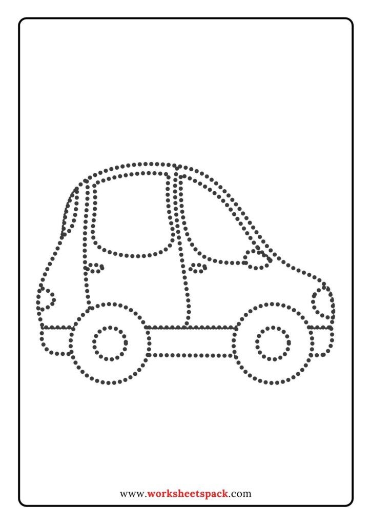 Free Transport Vehicles Trace And Color Printable And Online